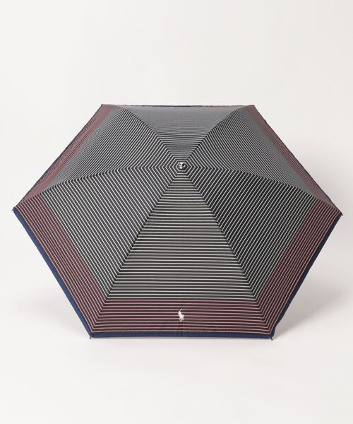 【日傘】ポロラルフローレン ボーダー 折りたたみ傘 レディース UV 晴雨兼用 POLO RALPH LAUREN 折りたたみ傘 晴雨兼用折りたたみ日傘 ワン