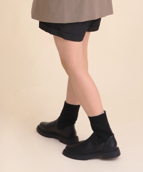 Bermosa ブーツ ショートソックスブーツ レディース : ZOZOTOWN Yahoo