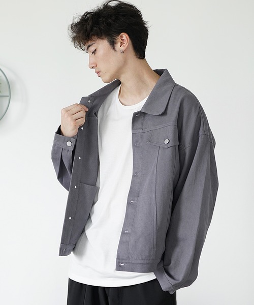  JEANS デニムジャケット Mサイズ WYM LIDNM デニムジャケット gジャン VINTAGE WASHED DENIM ZIP