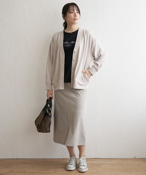 ikka（イッカ） カーディガン スポンディッシュVネックカーディガン