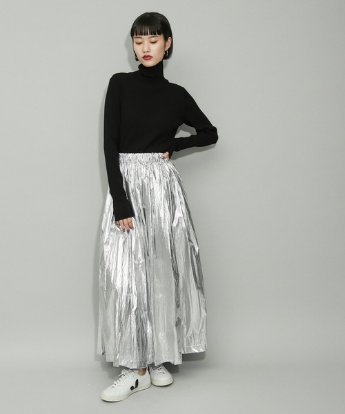 ADAM ET ROPE' ニット 「WEB限定・サステナブル」エコベロRIBタートル