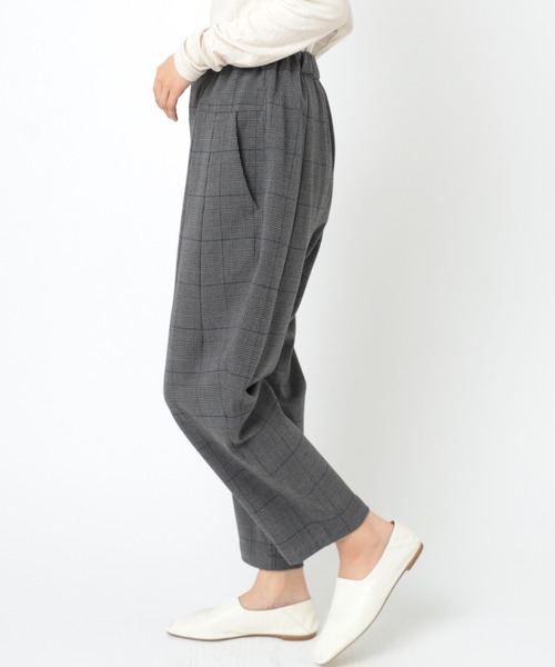 URCH RNA R4296綿麻デニムのＰＪ'Ｓクロップド RNA-N｜R4296 綿麻デニムのPJ'Sクロップドパンツ URCH RNA