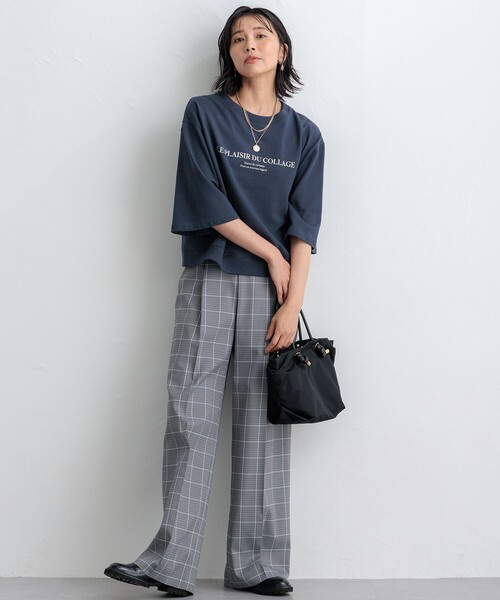 23区 tシャツ 「洗える」ライトコットンテリー ワイドスリーブ