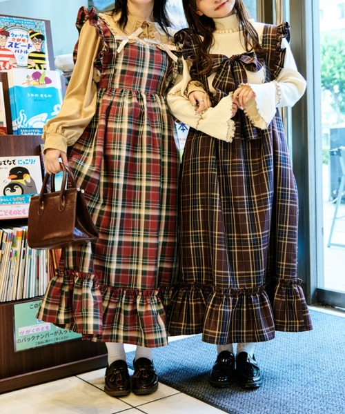 kutir（クティール） ワンピース 「クティールとレトロ」2WAYリボン