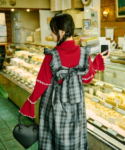 kutir（クティール） ワンピース 「クティールとレトロ」2WAYリボン