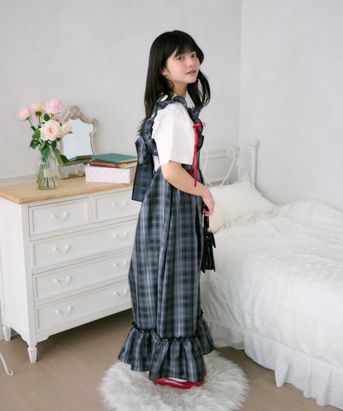 kutir（クティール） ワンピース 「クティールとレトロ」2WAYリボン