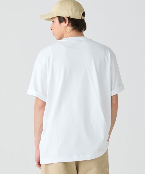 LACOSTE tシャツ シェニールワニロゴ オーバーサイズ半袖Tシャツ