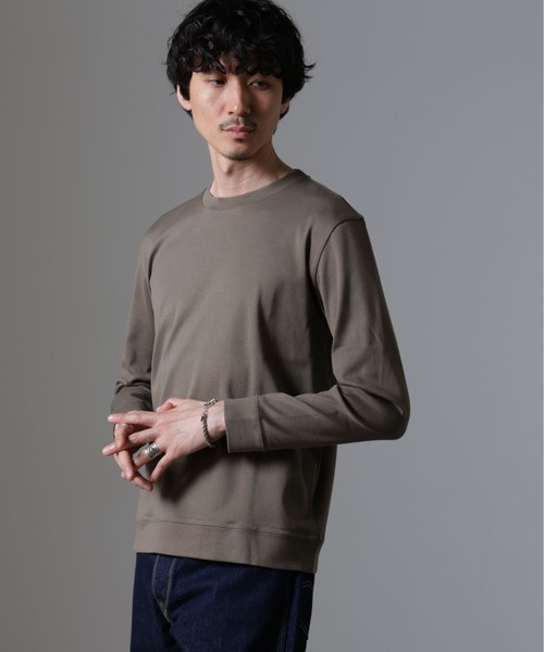 tシャツ 「FORMAL JERSEY」クルーネックカットソー長袖 メンズ | NANO universe | 20