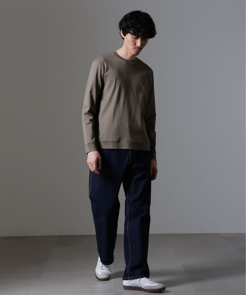 tシャツ 「FORMAL JERSEY」クルーネックカットソー長袖 メンズ | NANO universe | 23