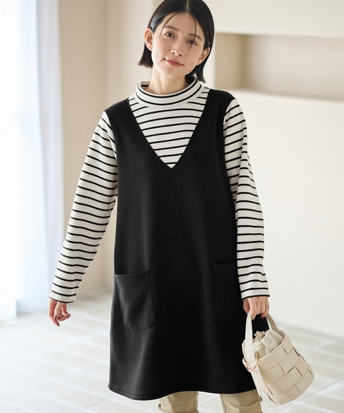 Viola e Viola（ヴィオラ エ ヴィオラ） ワンピース あったか裏起毛