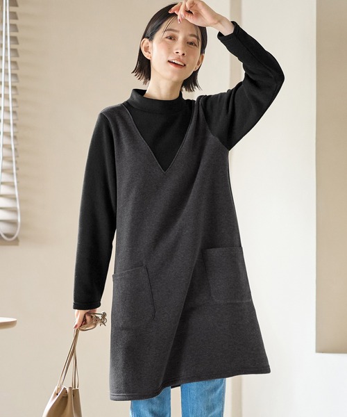 Viola e Viola（ヴィオラ エ ヴィオラ） ワンピース あったか裏起毛