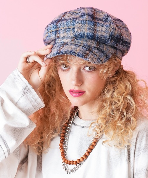 Supreme チェック柄 キャスケット ankoROCK 帽子 キャスケット an meets zakka チェック柄ウール