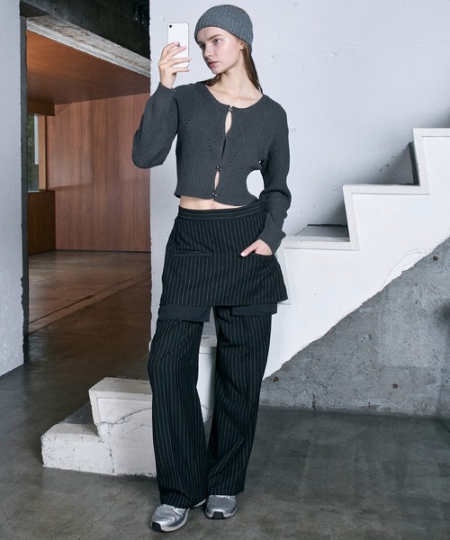 melt the lady layered skirt pants パンツ セール】スカートレイヤードパンツ / Skirt Layered Pants