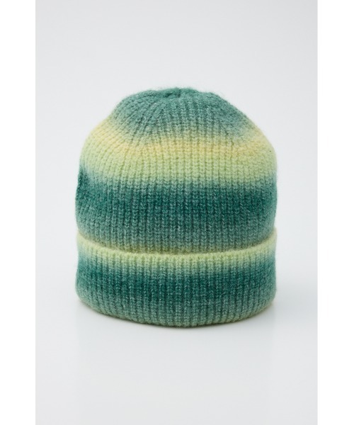 apollonstore ブラウングラデーションニットビーニー apollonstore ビーニー ニット帽