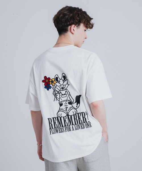 Remember. tシャツ 花束ウルフTシャツ メンズ : ZOZOTOWN Yahoo!店