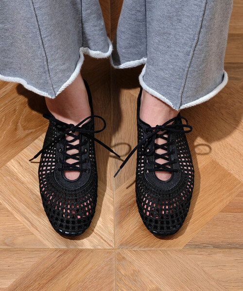 LE TALON（ル タロン） シューズ GRISE EMBROIDERY レースアップ