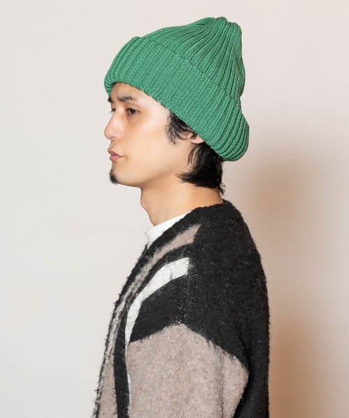 CA4LA ニット帽 VICTIM x CA4LA BIG KNIT CAP(ONESIZE BLUE): ニットキャップ