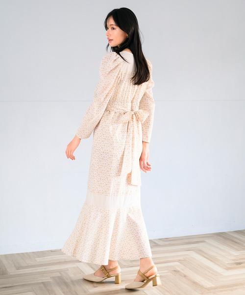 MISCH MASCH（ミッシュマッシュ） ワンピース シアー切替小花柄