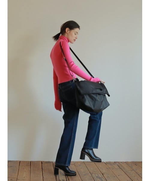 「AMAIL」 タートルネックニット FREE ピンク レディース_画像4