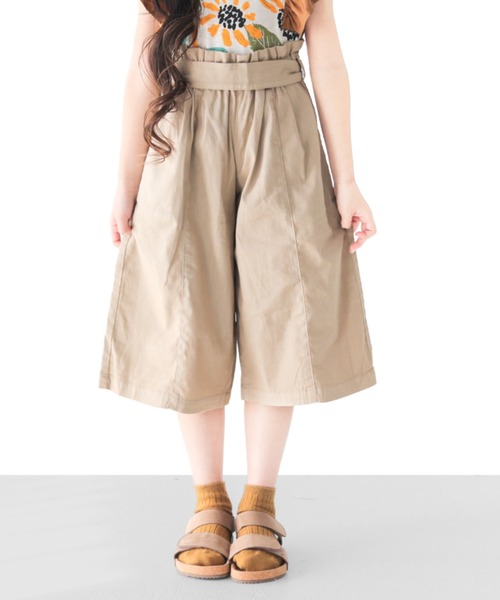 L.COPECK（エルコペック） ワイドパンツ パンツ リネンガウチョ キッズ