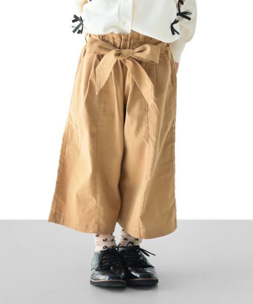 L.COPECK(エルコペック) ワイドパンツ パンツ リネンガウチョ キッズ L.COPECK(エルコペック) ワイドパンツ パンツ リネンガウチョ キッズ