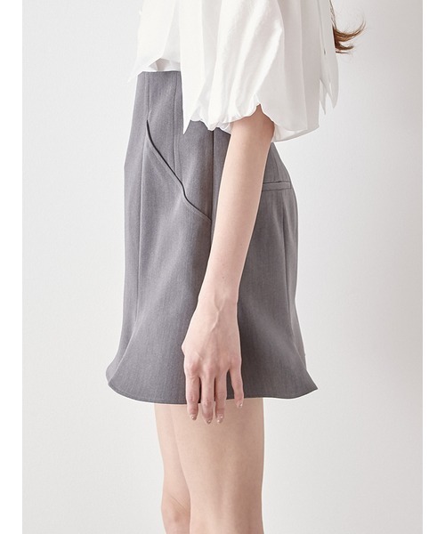 SNIDEL パンツ ヘムフレアスカショーパン レディース : ZOZOTOWN