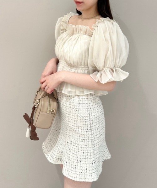 【美品】snidel ヘムフレアスカショーパン Fubail / ヘムフレアスカショーパン