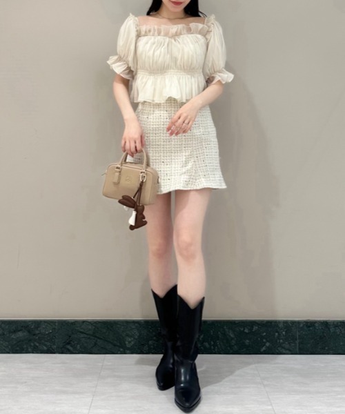 SNIDEL パンツ ヘムフレアスカショーパン レディース : ZOZOTOWN
