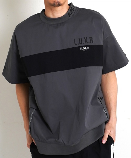 tシャツ (RM)「LUXE/R GOLF」ストレッチ クロス パネル切り替え カーゴポケット プルオーバー 半袖 シャツ メンズ_3