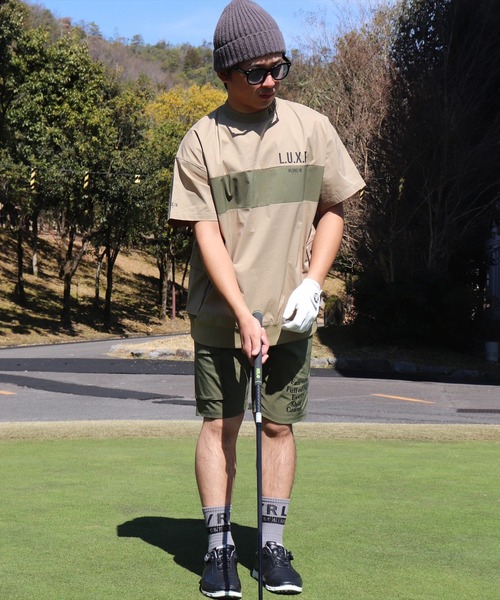 tシャツ (RM)「LUXE/R GOLF」ストレッチ クロス パネル切り替え カーゴポケット プルオーバー 半袖 シャツ メンズ_13