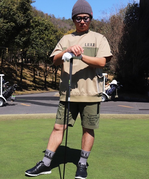 tシャツ (RM)「LUXE/R GOLF」ストレッチ クロス パネル切り替え カーゴポケット プルオーバー 半袖 シャツ メンズ_14
