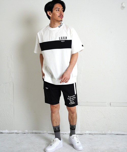tシャツ (RM)「LUXE/R GOLF」ストレッチ クロス パネル切り替え カーゴポケット プルオーバー 半袖 シャツ メンズ_18
