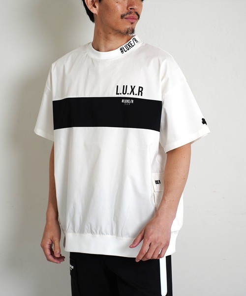 tシャツ (RM)「LUXE/R GOLF」ストレッチ クロス パネル切り替え カーゴポケット プルオーバー 半袖 シャツ メンズ_22