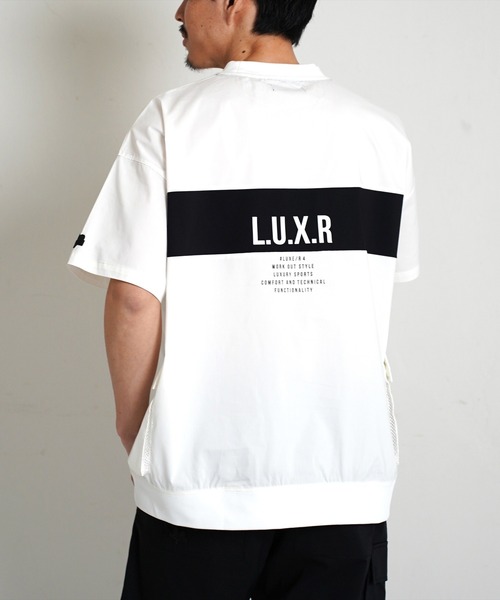 tシャツ (RM)「LUXE/R GOLF」ストレッチ クロス パネル切り替え カーゴポケット プルオーバー 半袖 シャツ メンズ_24