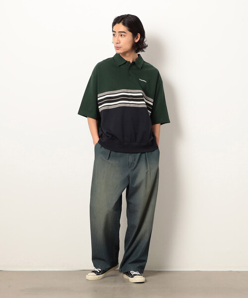 21（メンズポロシャツ）（色：グリーン系）｜トップス | ファッション