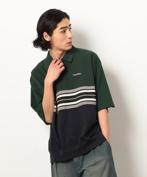 21（メンズポロシャツ）（色：グリーン系）｜トップス | ファッション