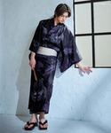 浴衣 メンズ浴衣3点セット(浴衣・帯・下駄) ...の詳細画像2