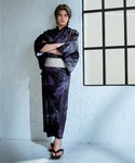 浴衣 メンズ浴衣3点セット(浴衣・帯・下駄) ...の詳細画像3