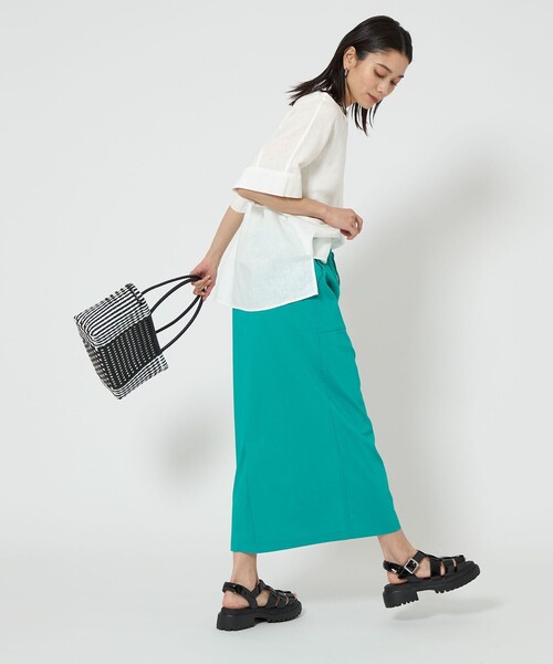 green label relaxing ブラウス シャツ フレンチリネン