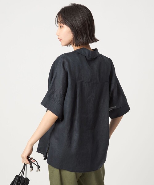 green label relaxing ブラウス シャツ フレンチリネン