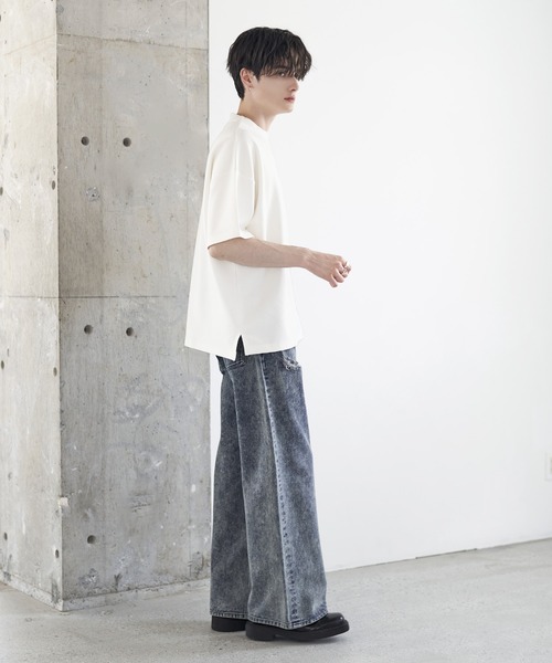 半袖カットソーピーコック ルコック＞ポケット付き半袖モックネックシャツ - ベルーナ【公式】