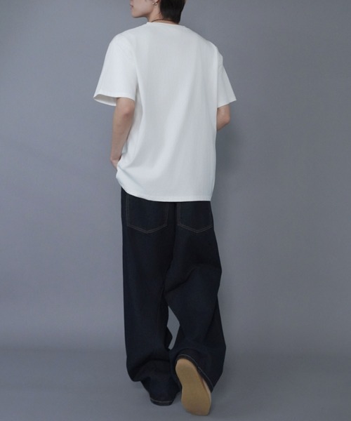 SPINNS tシャツ ヴィンテージライクプリントロゴTシャツ/USA