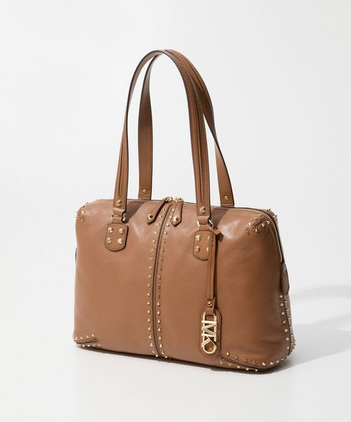 MICHAEL KORS トートバッグ Astor Large Studded Leather Tote