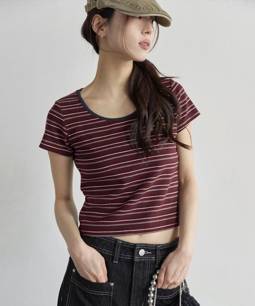 L'Appartement Tシャツ ブラウン 10094299LB_14_f.jpg