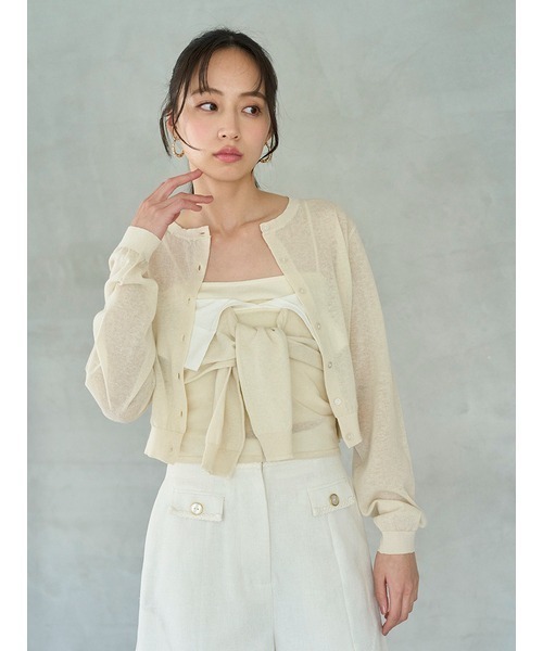 完売色♥️新作新品✨SNIDEL Sustainableメタルプレートカーディガン Sustainableメタルプレートカーディガン(カーディガン