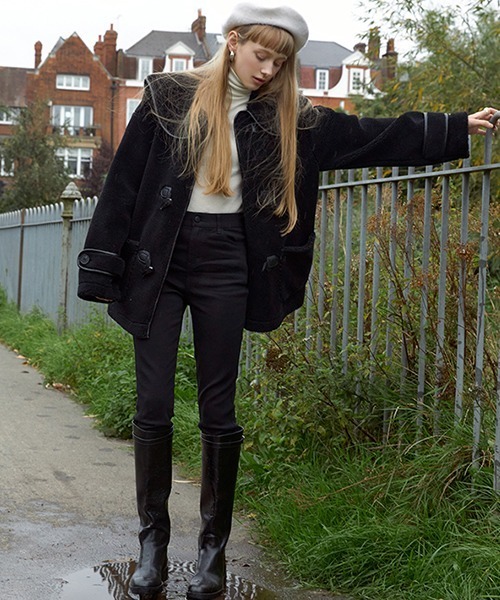 【最終値下】Fano studios ミドルダッフルコート黒 Fano Studios」 ダッフルコート L ブラック レディース : ZOZOTOWN