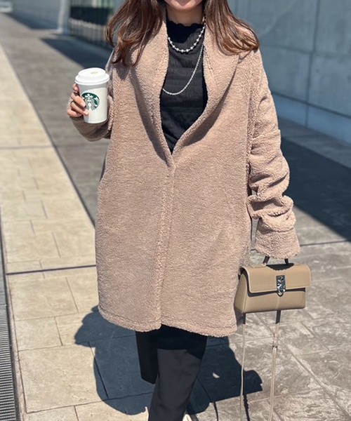 スプリングコートEmma Taylor FREEサイズ 美シルエット3wayキルティングフードコート Emma Taylor│STYLEDOOR