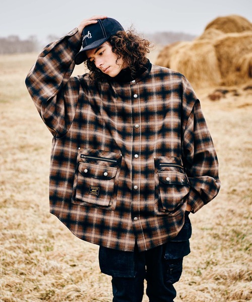 glamb（グラム） シャツ 4XL Stand Collar Shirt / 4エックスエル