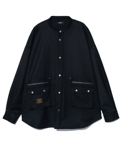 glamb グラム 4XL Stand Collar Shirt スタンドカラーシャツ 送料無料 atftps glamb（グラム） シャツ 4XL Stand Collar Shirt / 4エックスエル