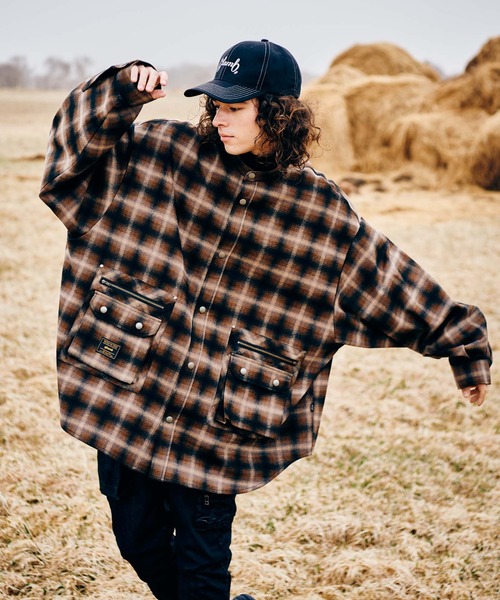 glamb グラム 4XL Stand Collar Shirt スタンドカラーシャツ 送料無料 atftps glamb（グラム） シャツ 4XL Stand Collar Shirt / 4エックスエル